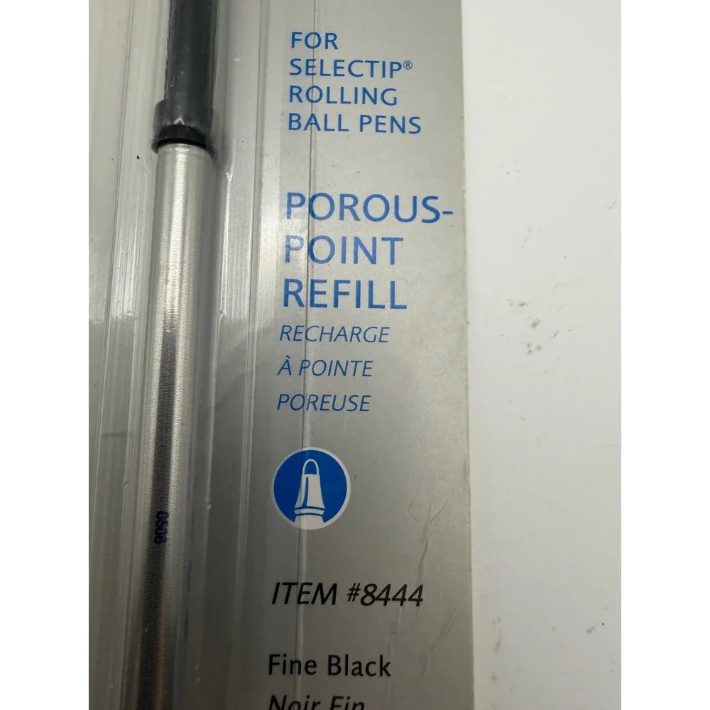 CROSS Porous‎ Point Refill Fine Black Item 8444 for Selectip Rolling Ball Pens